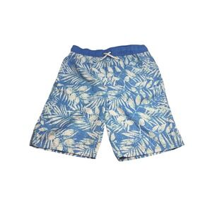 Ocean + Coast Boys Blue Tropical Palm Swim Trunks Moisture Wicking XL 18-20 NEW